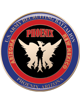 Phoenix AZ Recruiting Bn Gold with Epoxy 2in Green